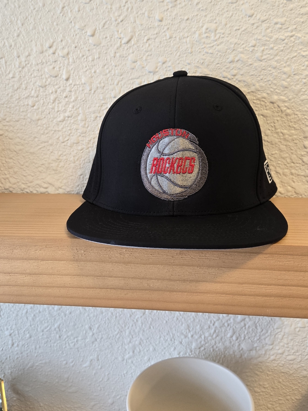 Houston Rockets Black Flex Fit Hat